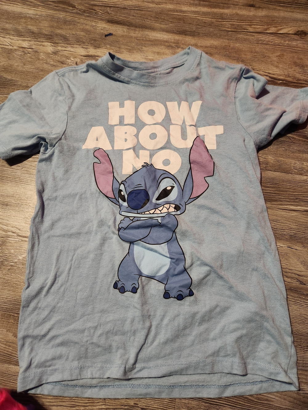 Kids Light Blue Stitch Graphic Tee - How About No